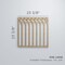 Ekena Millwork Large Cedar Park Decorative Fretwork Wood Wall Panels, Birch, 23 3/8"W x 23 3/8"H x 3/8"T WALW24X24X0375CRPBI - alternate 3